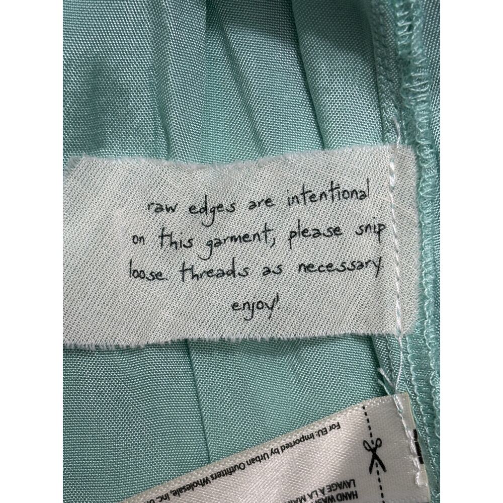 Free People HARLOW A-Line Ribbon Bow Maxi Skirt in Mint Green Size S NWOT $198 - Picture 5 of 8